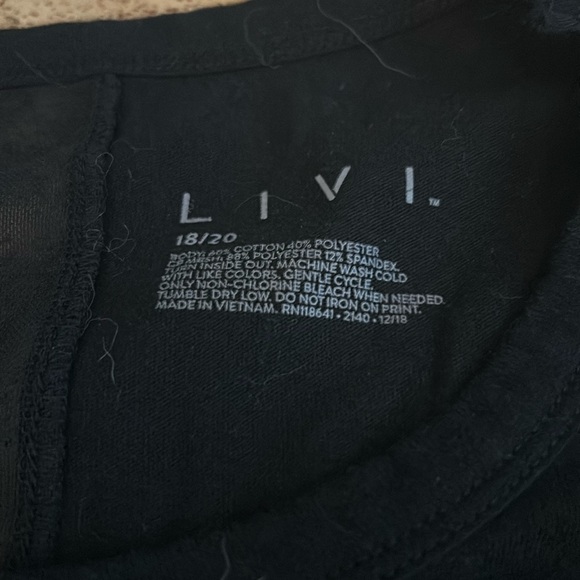 Lane Bryant black tank top - Picture 3 of 4